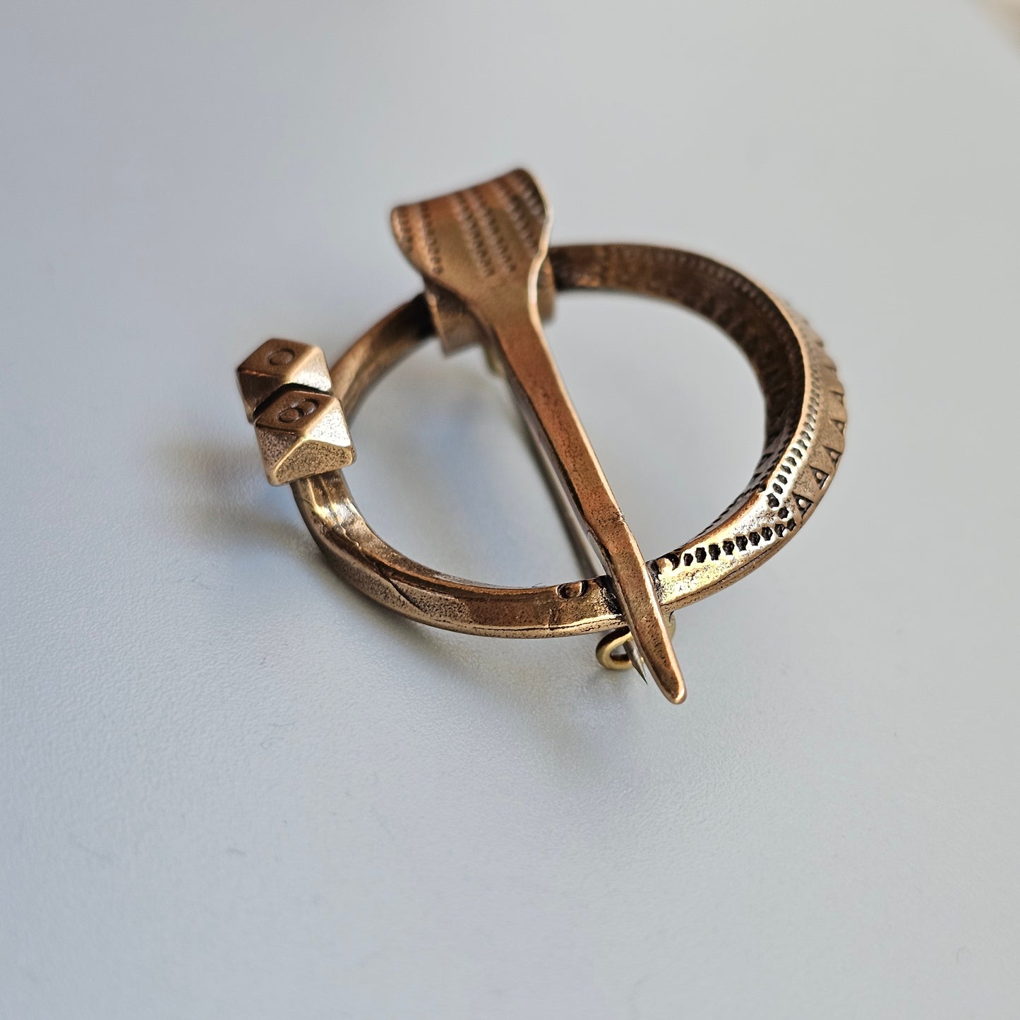 Vintage Kalevala Koru Bronze Penannular Style Brooch Finland