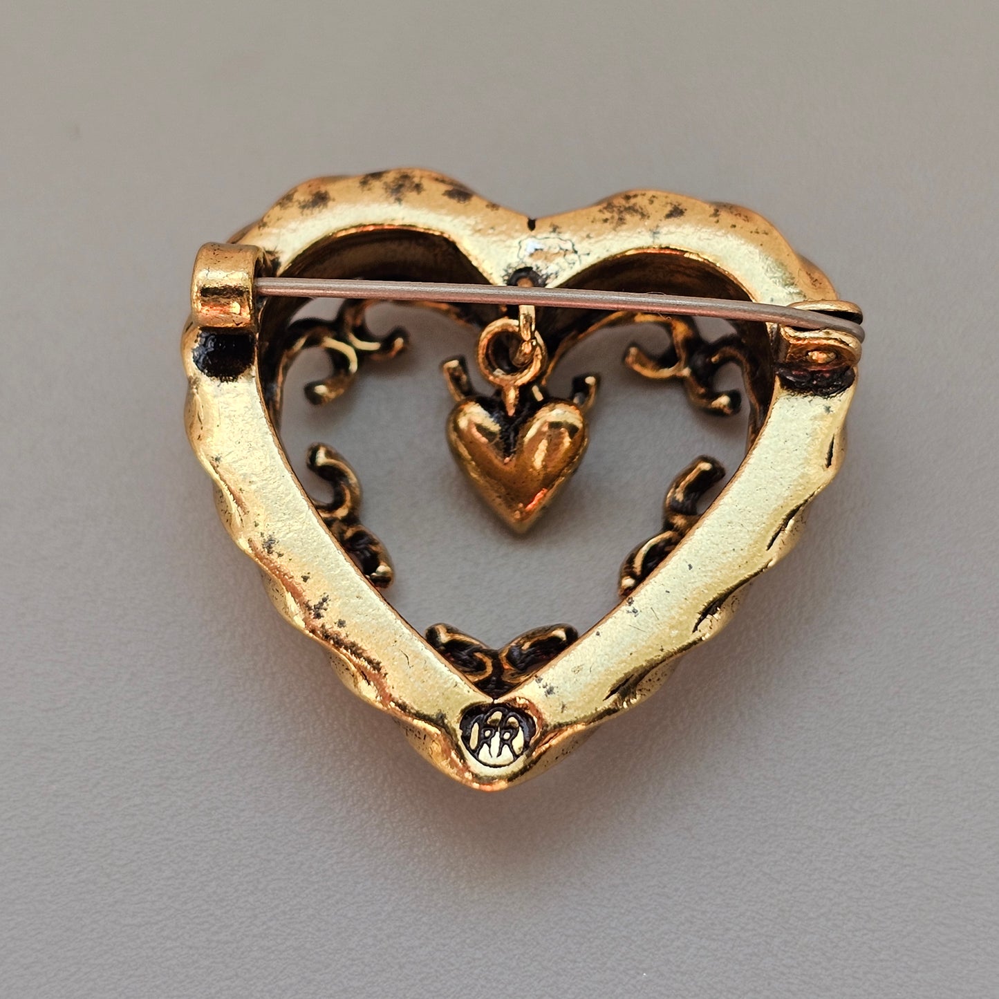 Finnish Kalevala Koru Heart of the House Bronze Brooch
