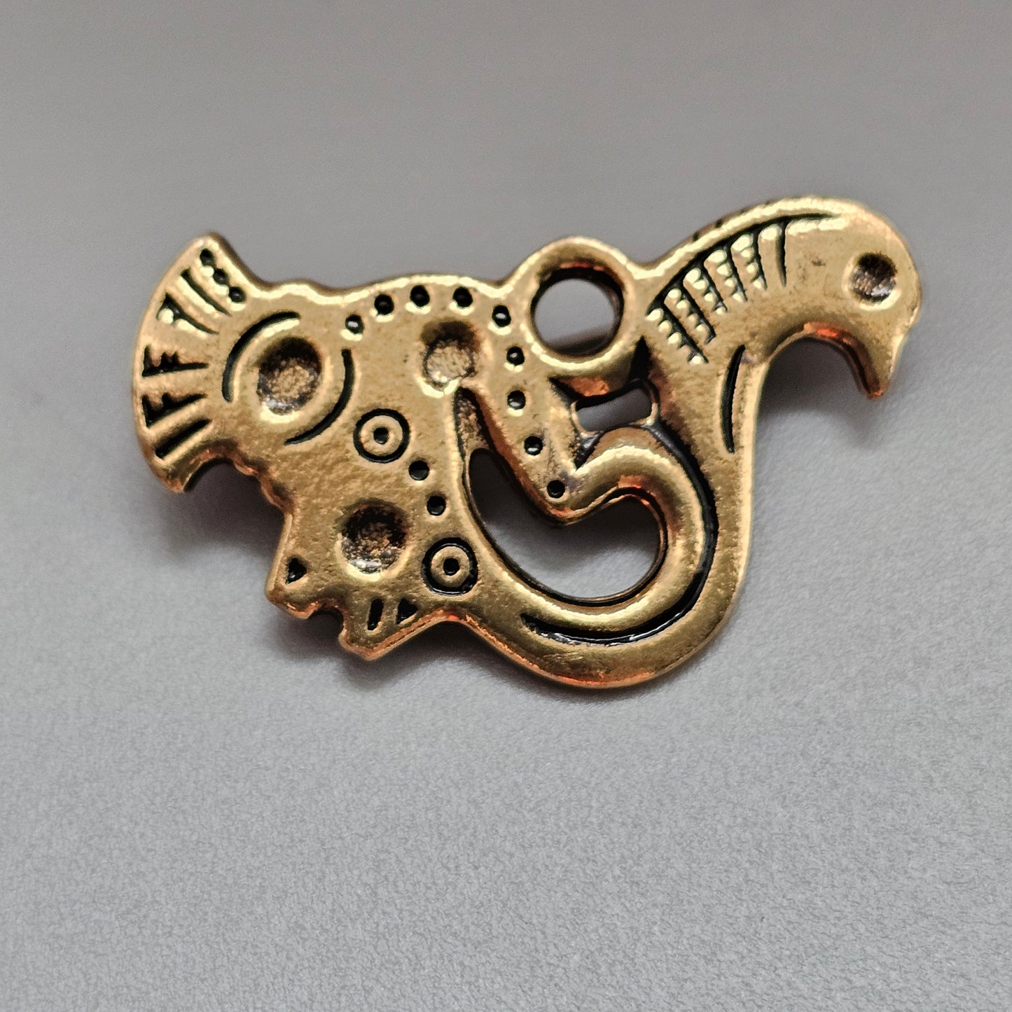 Small Kalevala Koru Middle Ages Style Bird of Tampere Bronze Brooch