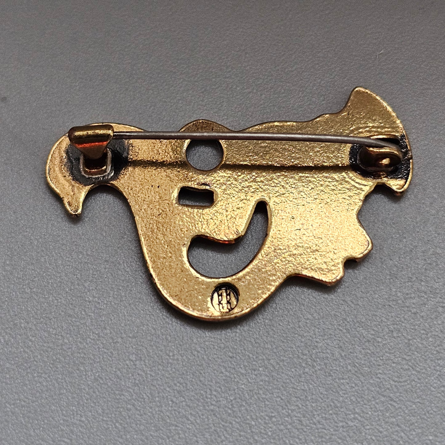 Small Kalevala Koru Middle Ages Style Bird of Tampere Bronze Brooch