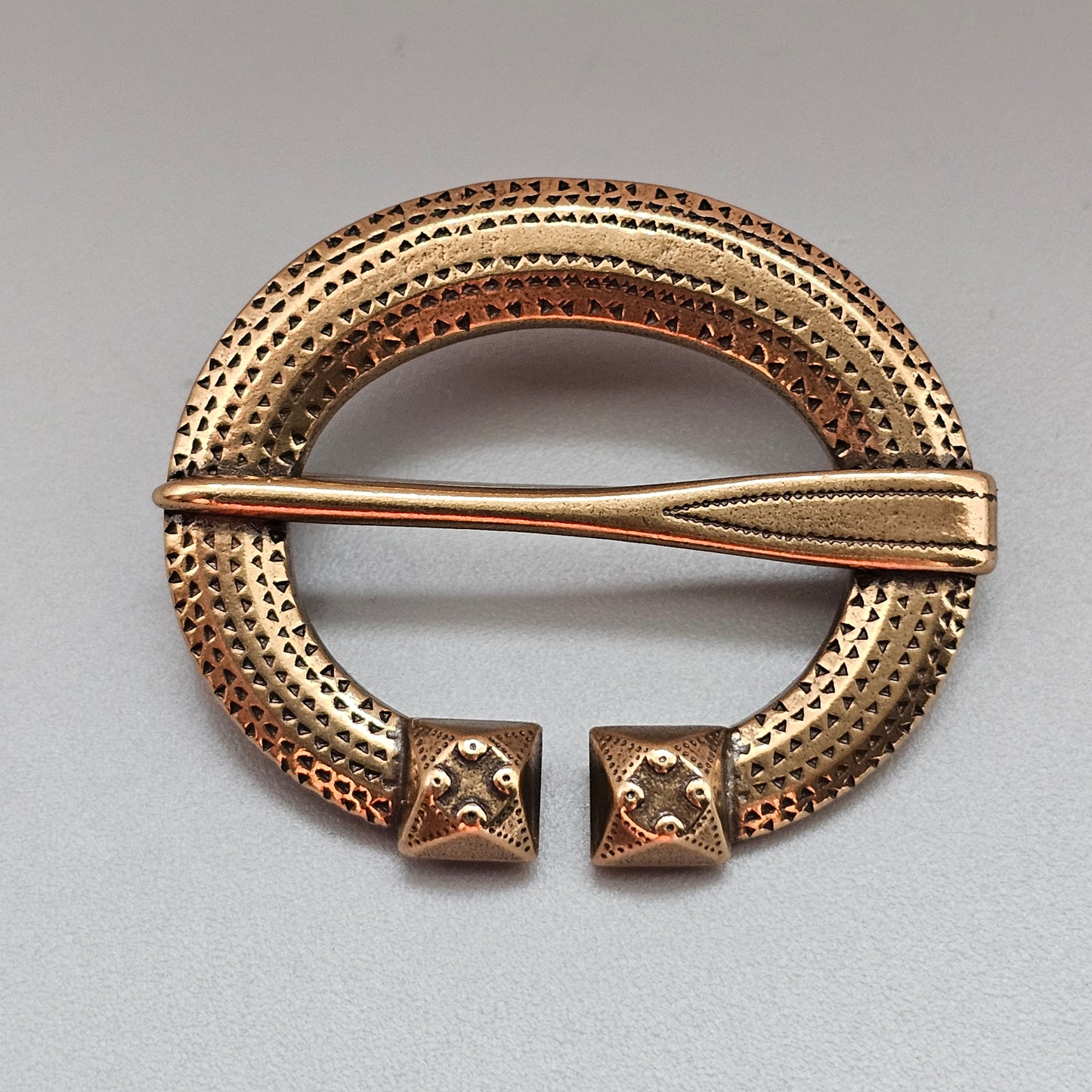 Vintage Kalevala Koru Ancient Viking Style Bronze Brooch Ähtärin Solki Finland