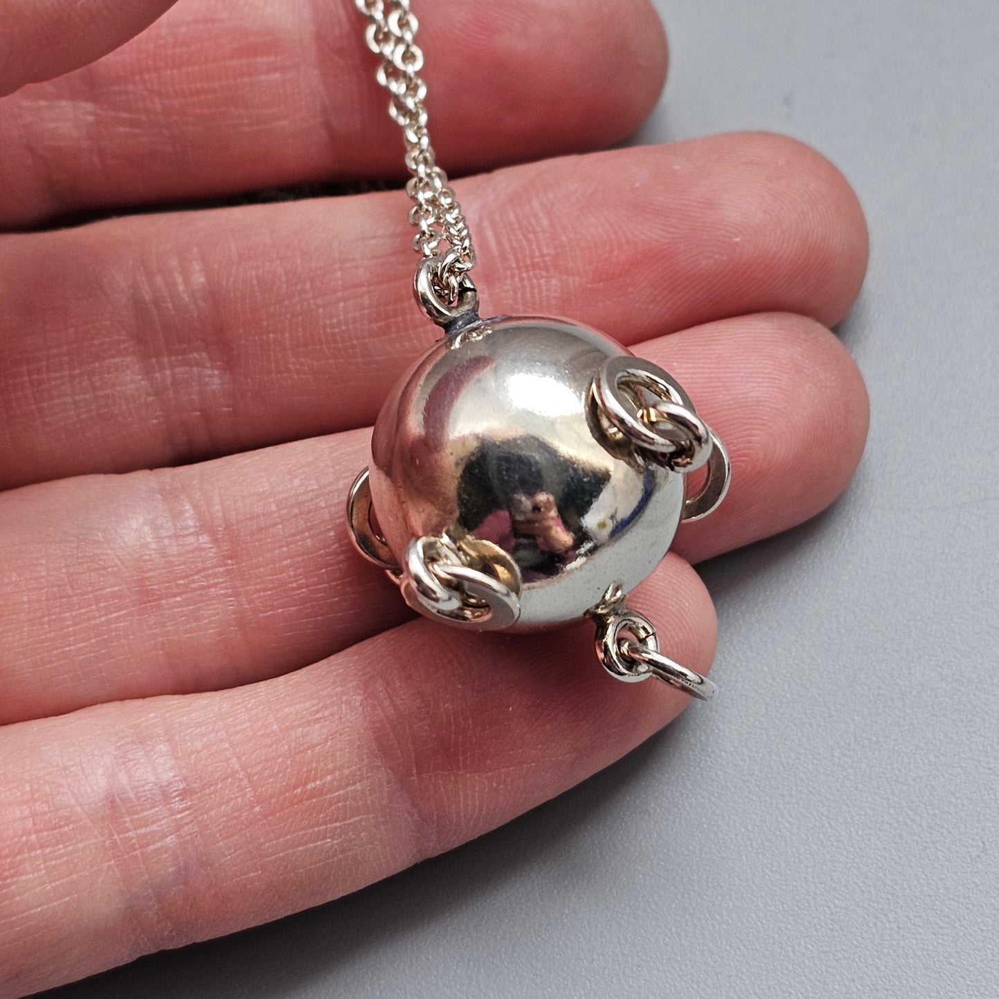 Vintage Norwegian Silver Juhls Kautokeino Komsekule Necklace Norway
