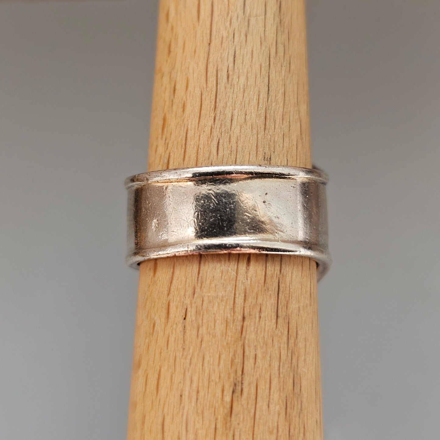 Vintage Finnish Kalevala Koru Dangly Heart Silver Ring