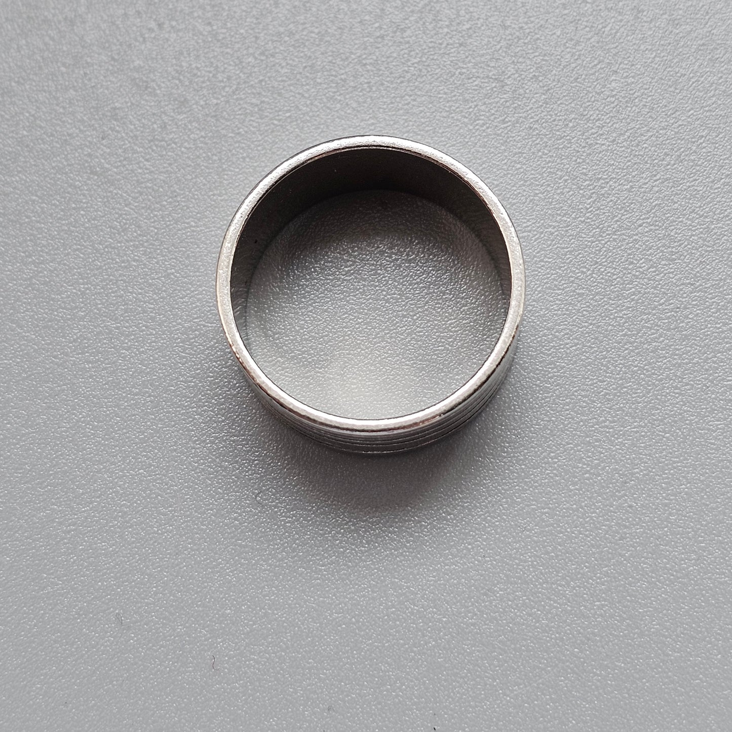 Kalevala Koru Finnish Sterling Silver Wide Ridged Band Ring