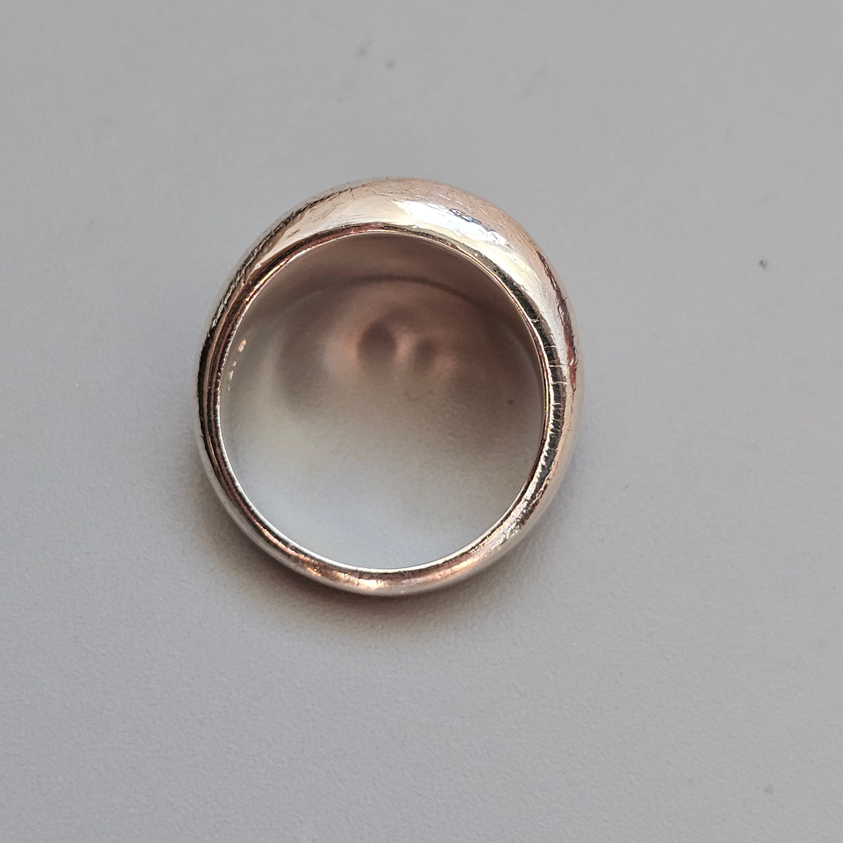 Vintage Anton Michelsen Danish Sterling Silver Modernist Leaf Ring