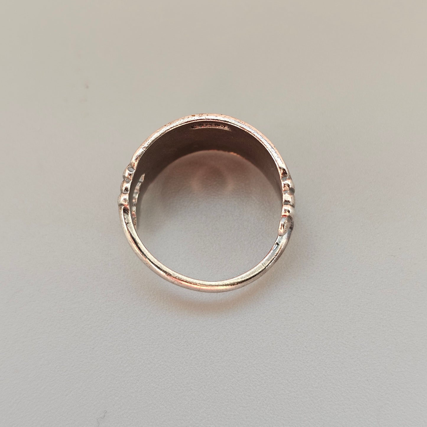Finnish Kalevala Koru Middle Ages Style Uskela Silver Ring - UK Ring Size N - US Ring Size 6.5 1985