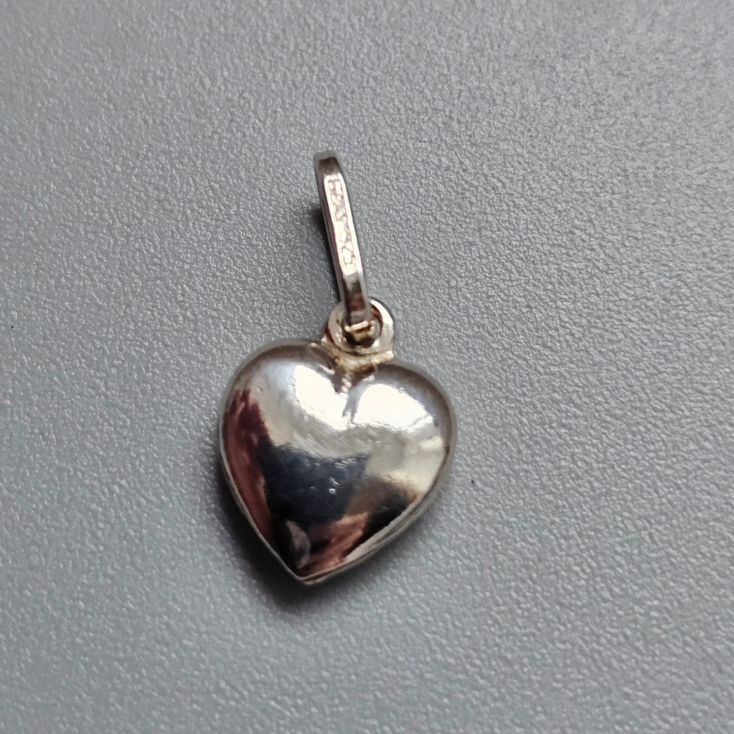 Vintage Italian Sterling Silver Heart Charm Pendant