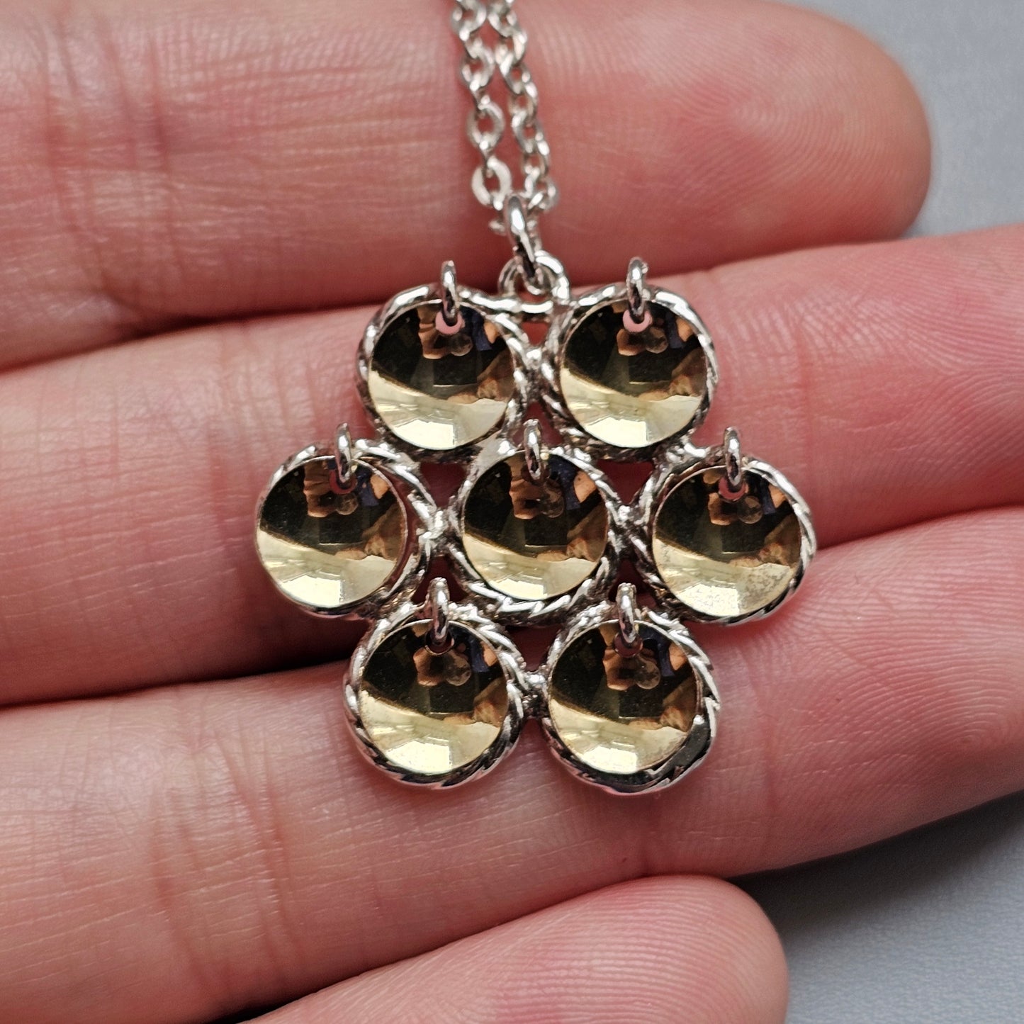 Vintage Finnish Taiga Koru Risku Sterling Silver Necklace Pendant Traditional Sami Inspired Design