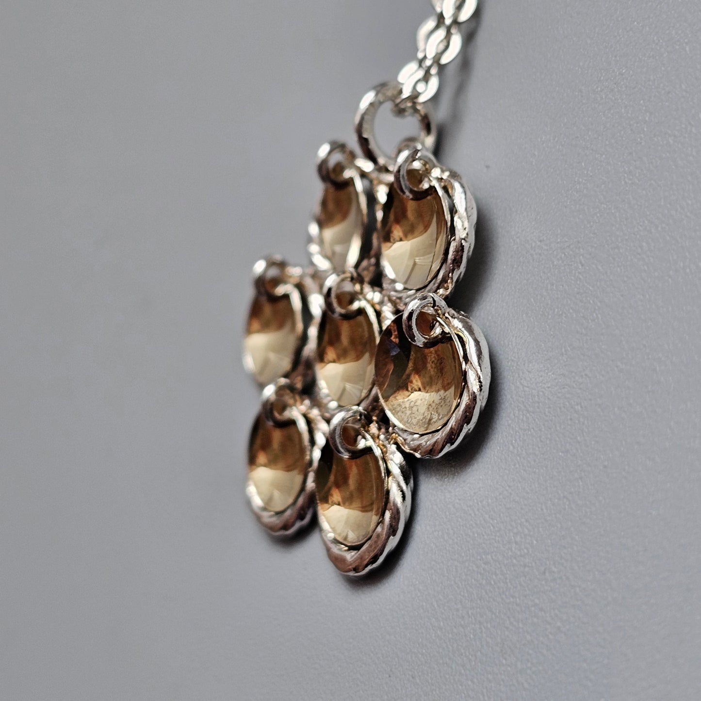Vintage Finnish Taiga Koru Risku Sterling Silver Necklace Pendant Traditional Sami Inspired Design