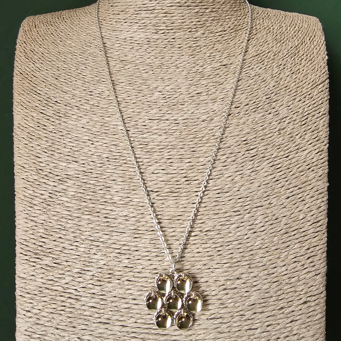 Vintage Finnish Taiga Koru Risku Sterling Silver Necklace Pendant Traditional Sami Inspired Design
