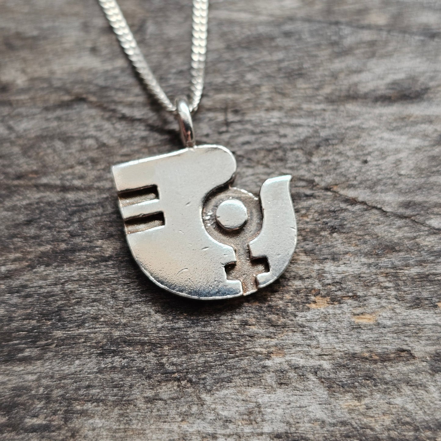 Vintage Aarikka Unifem Sterling Silver Pendant Finnish Modernist Women's Rights Jewellery