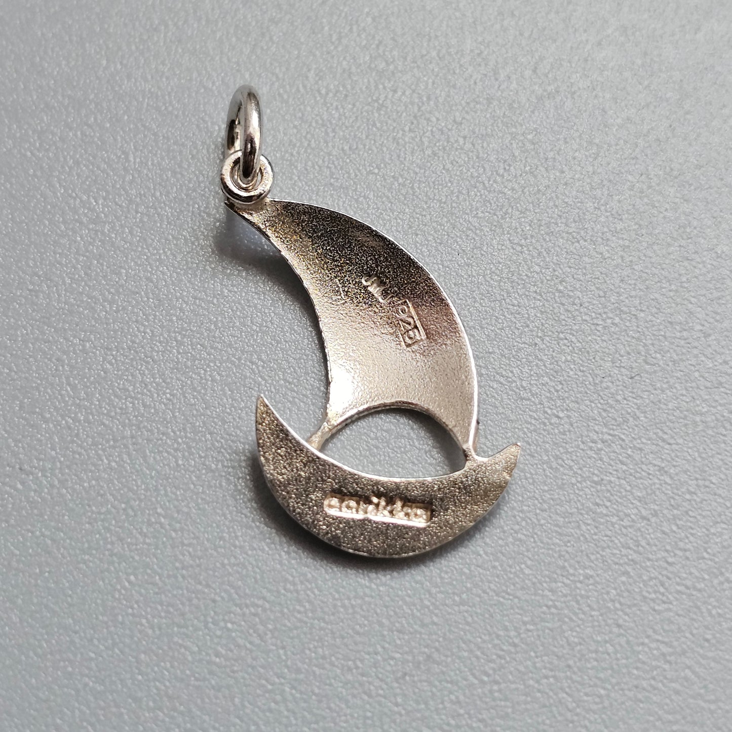 Vintage Aarikka Finnish Modernist Sterling Silver Sailing Boat Pendant