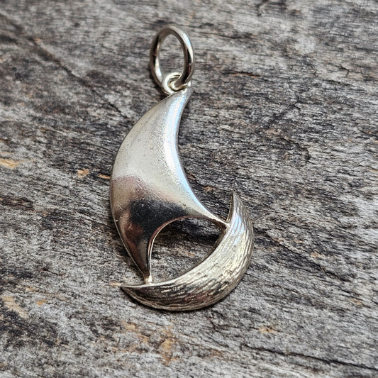 Vintage Aarikka Finnish Modernist Sterling Silver Sailing Boat Pendant