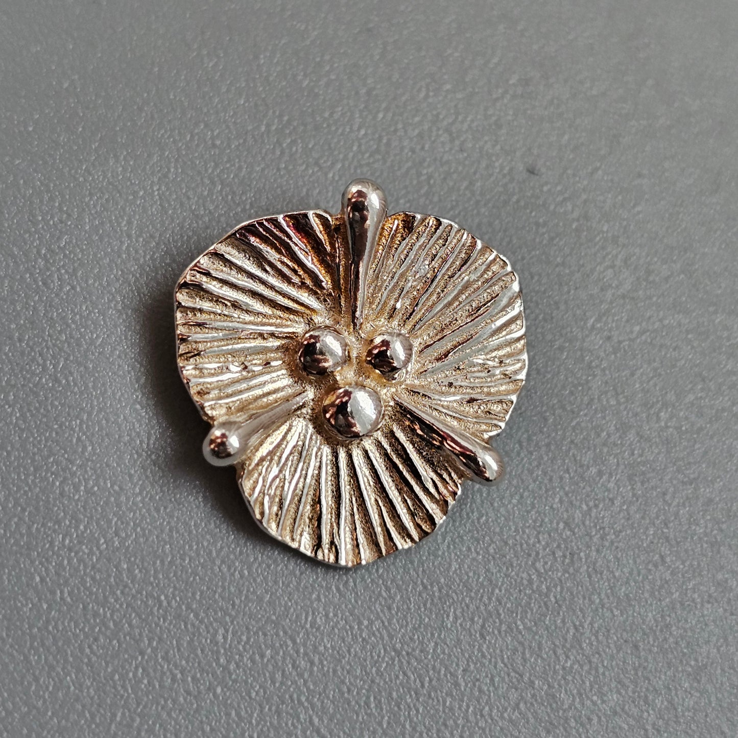 Vintage Finnish Sterling Silver Flower Pendant