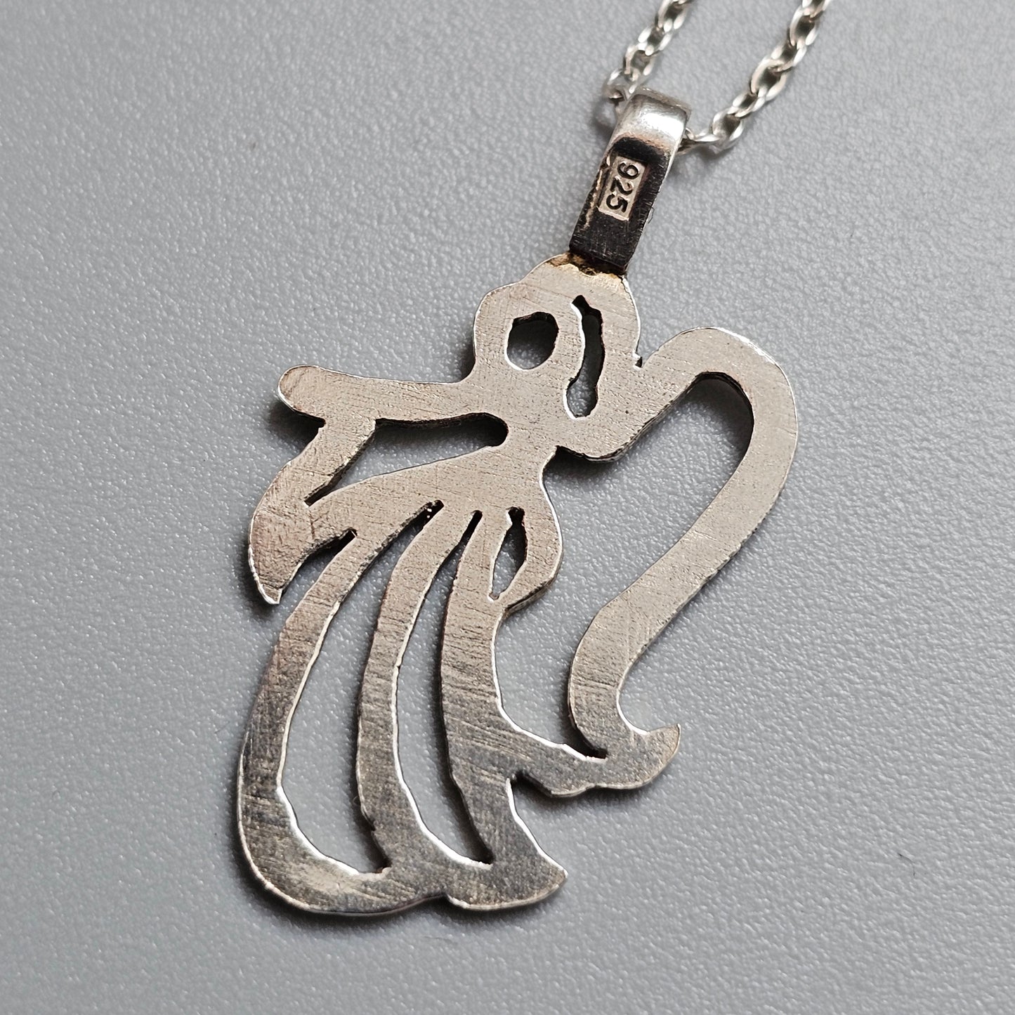 Vintage Sterling Silver Angel Pendant