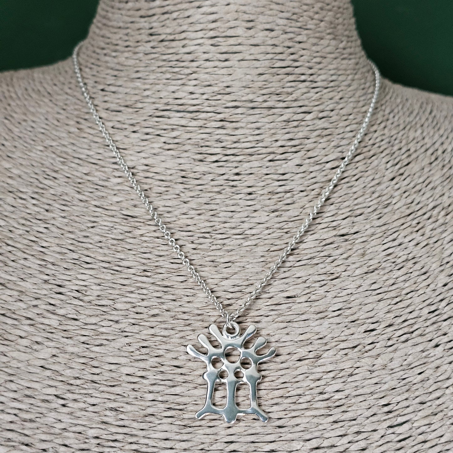 Juhls Kautokeino Virgin Mary Norwegian Sterling Silver Pendant Necklace