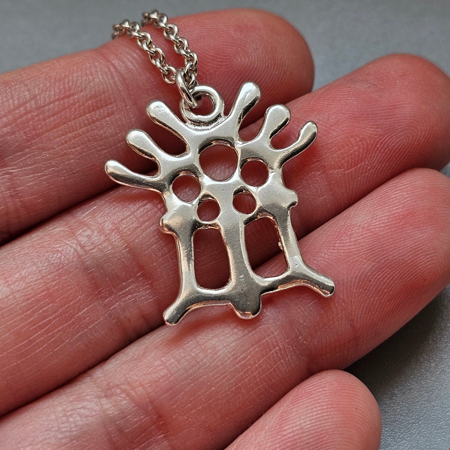 Juhls Kautokeino Virgin Mary Norwegian Sterling Silver Pendant Necklace