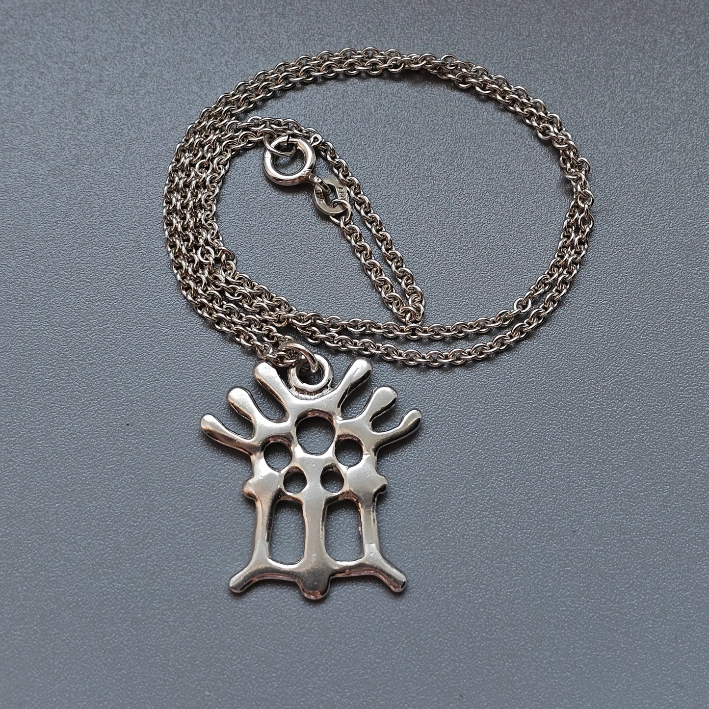 Juhls Kautokeino Virgin Mary Norwegian Sterling Silver Pendant Necklace