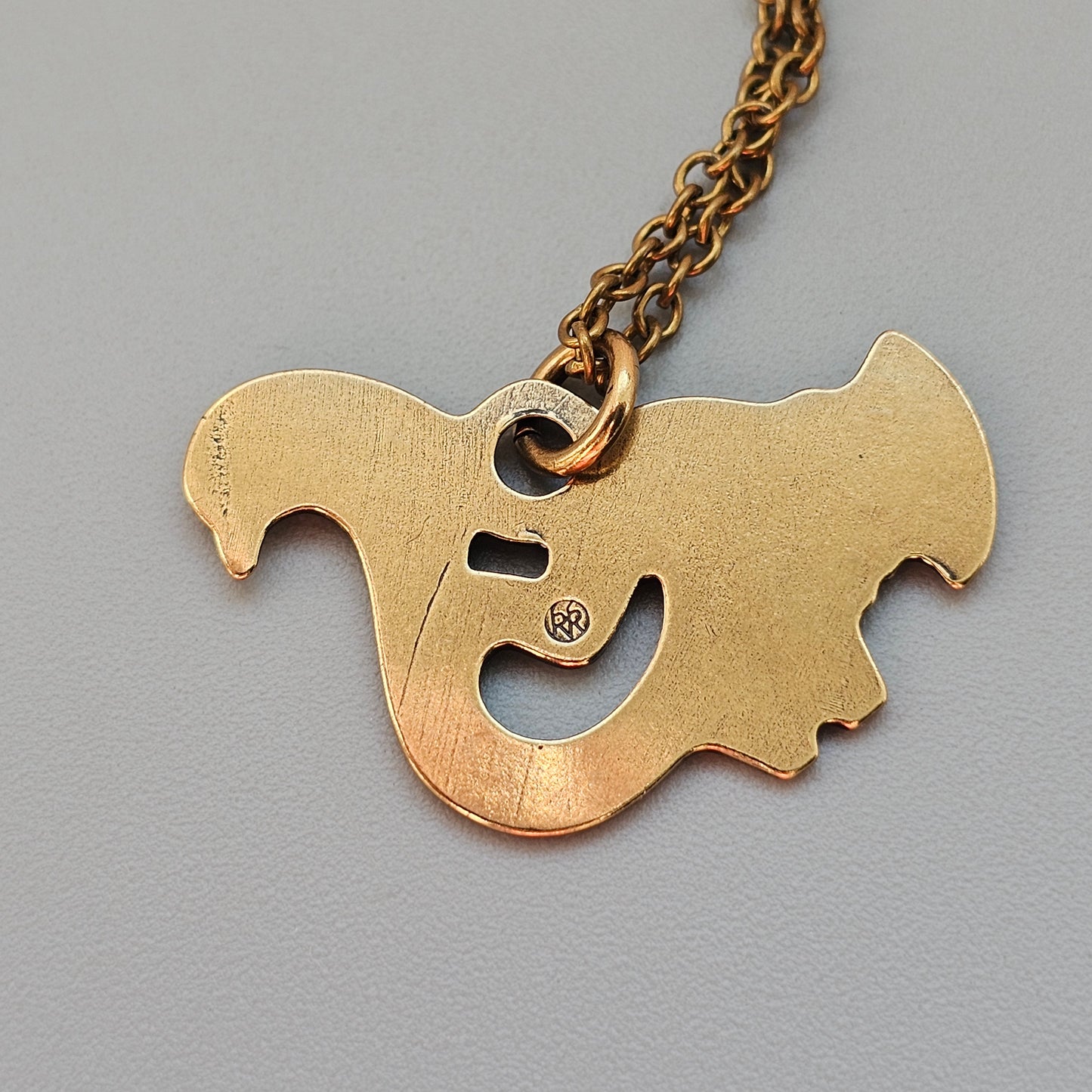 Kalevala Koru Middle Ages Style Small Bird of Tampere Bronze Necklace
