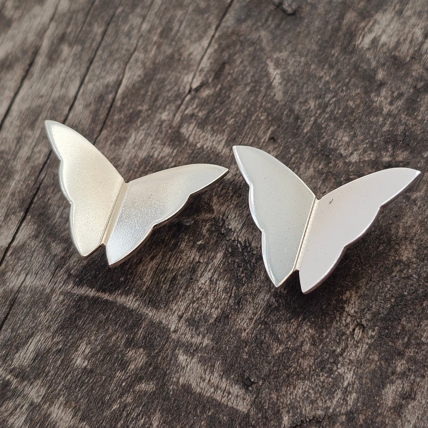 Swedish Efva Attling Miss Butterfly Sterling Silver Earrings