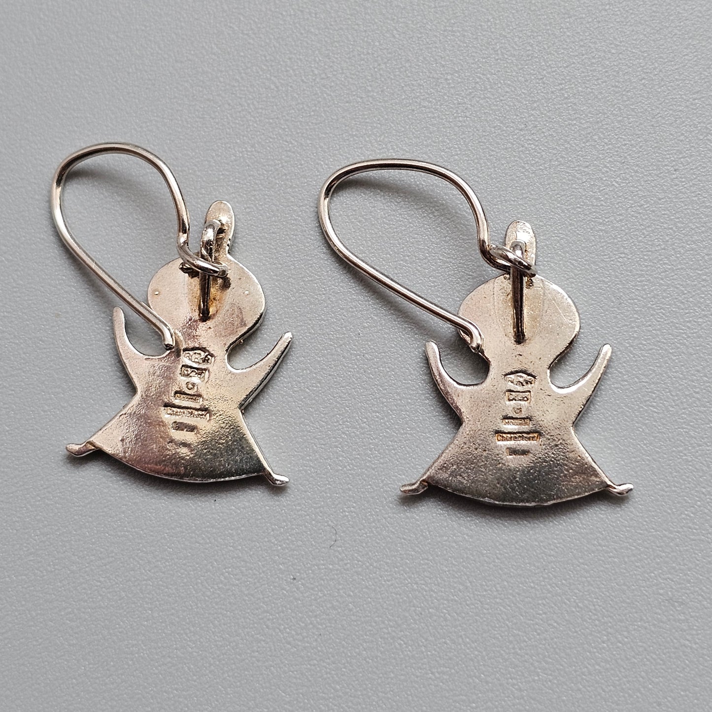 Vintage 1990s Pirkko Roihu Pikku Myy Little My Sterling Silver Earrings