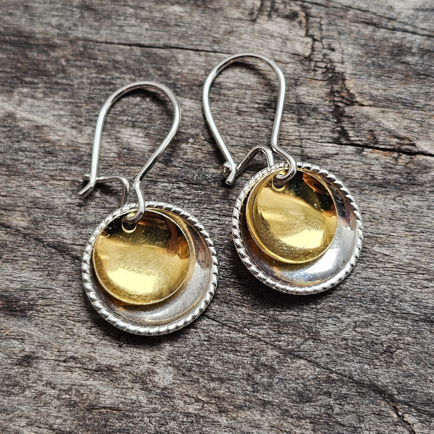 Vintage Finnish Silver Sami Risku Drop Earrings