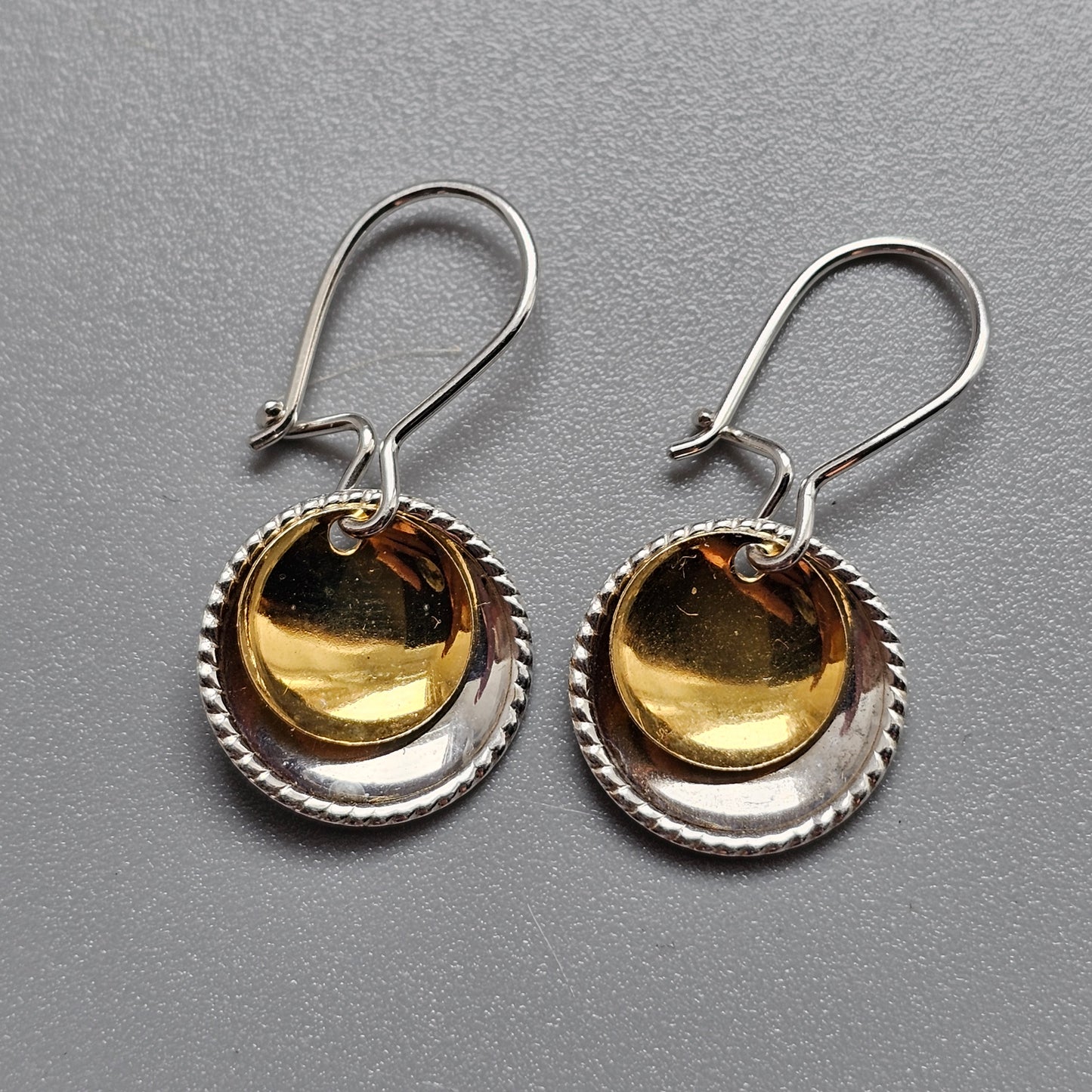 Vintage Finnish Silver Sami Risku Drop Earrings