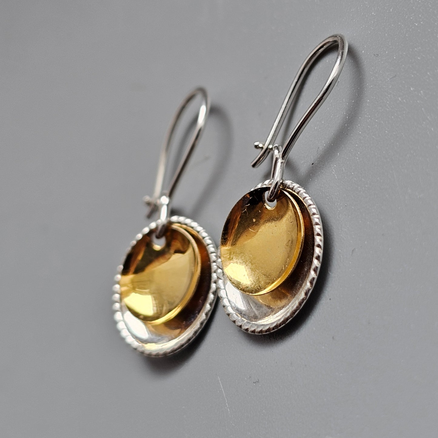 Vintage Finnish Silver Sami Risku Drop Earrings