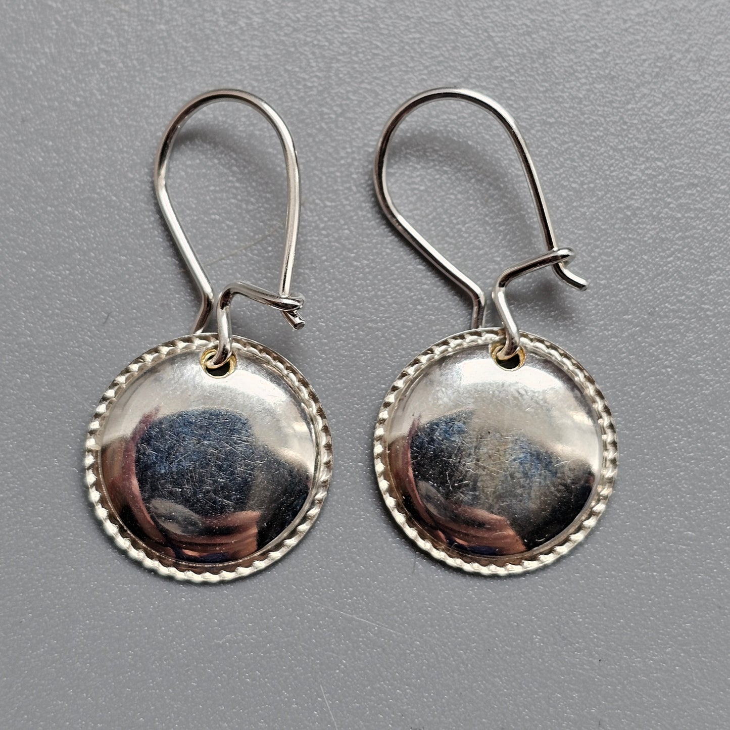 Vintage Finnish Silver Sami Risku Drop Earrings