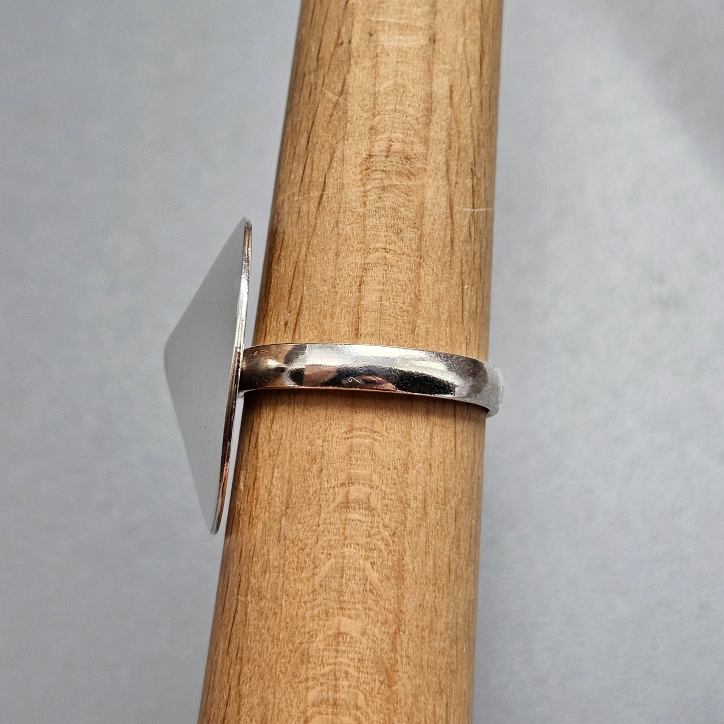 Vintage Sterling Silver Large Conical Modernist Statement Ring