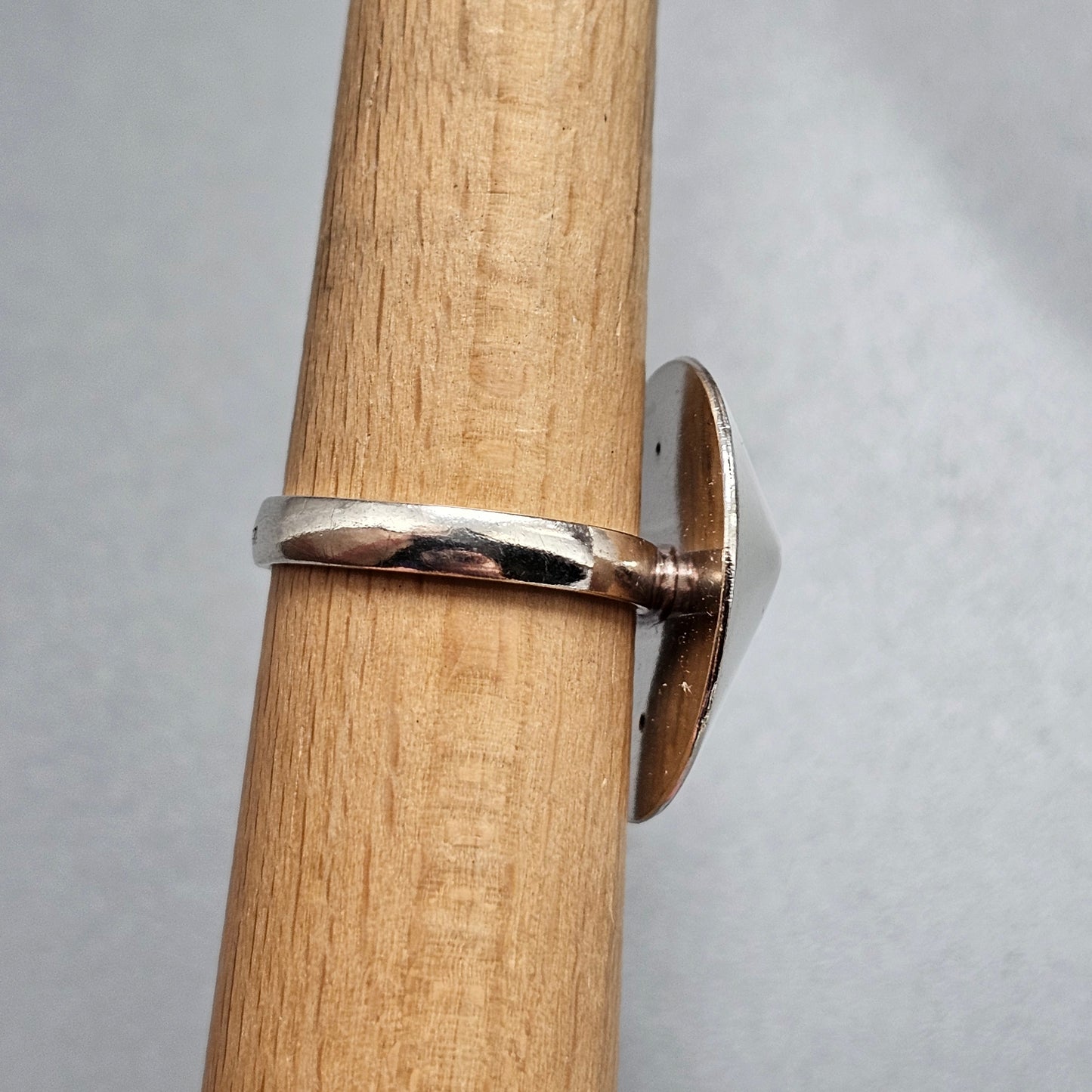 Vintage Sterling Silver Large Conical Modernist Statement Ring