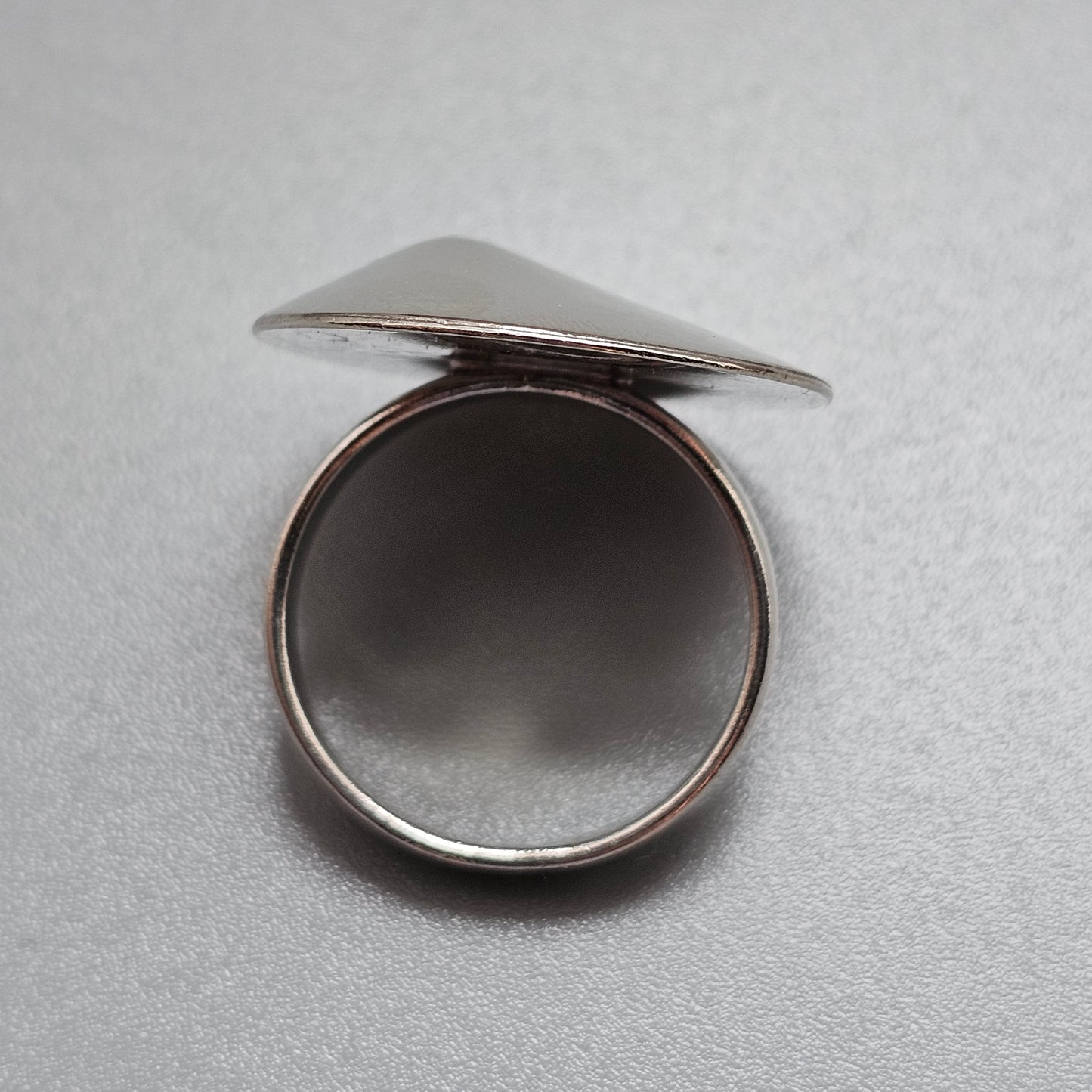 Vintage Sterling Silver Large Conical Modernist Statement Ring