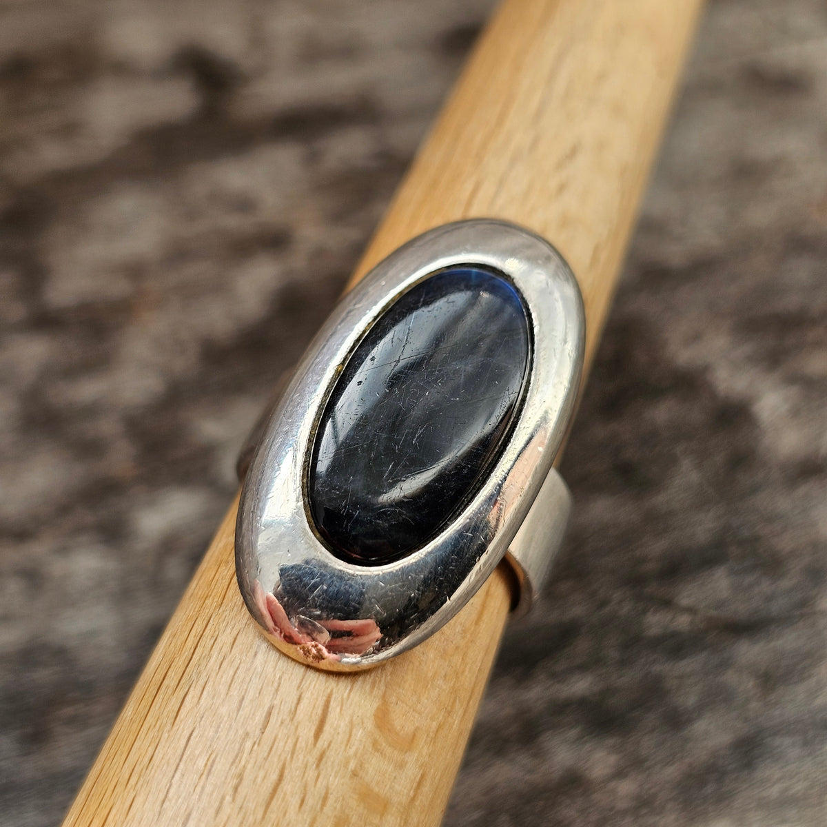 Kalevala Koru Mirjam Salminen 'Elegant' Sterling Silver Spectrolite Ring