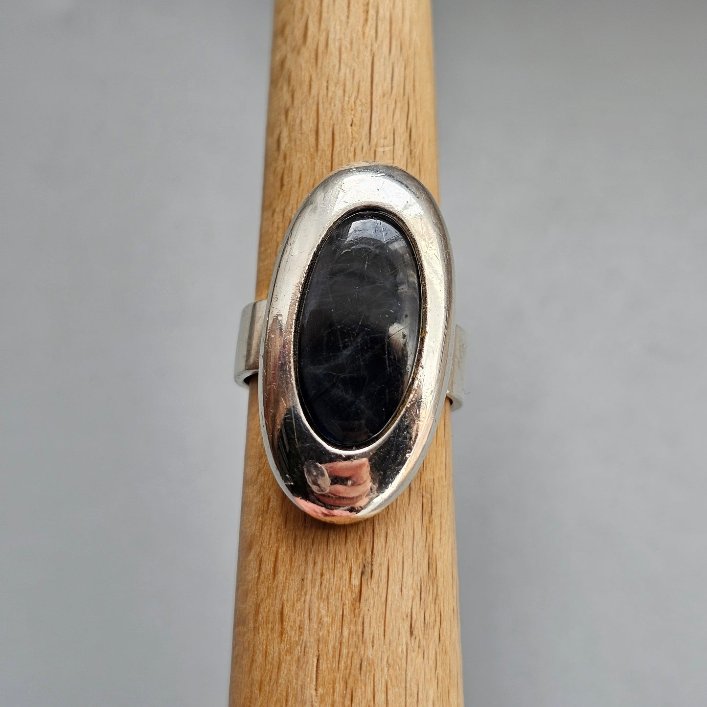 Kalevala Koru Mirjam Salminen 'Elegant' Sterling Silver Spectrolite Ring