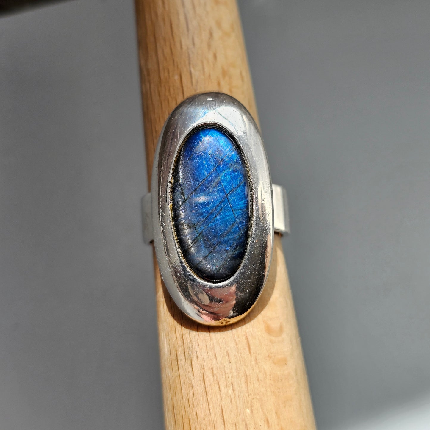 Kalevala Koru Mirjam Salminen 'Elegant' Sterling Silver Spectrolite Ring