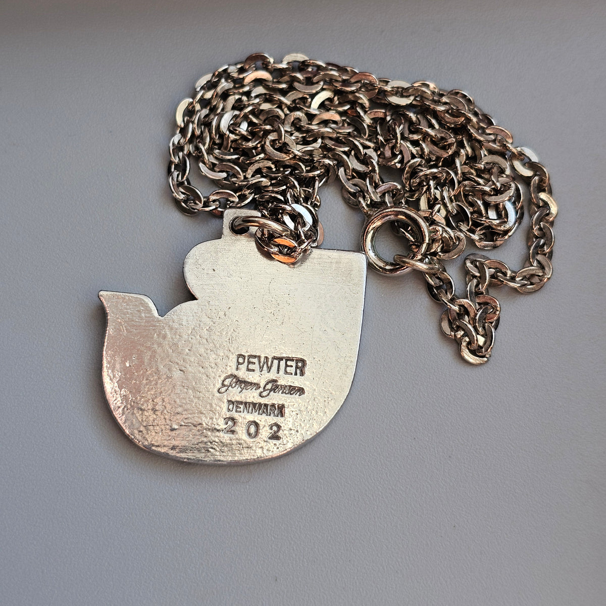 Vintage Jørgen Jensen Danish Pewter Equality UNIFEM Pendant Necklace