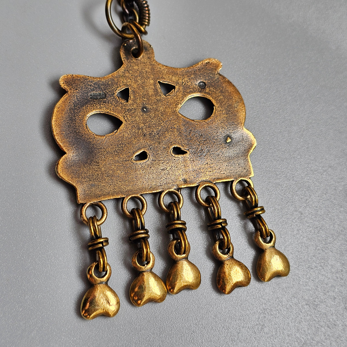 Vintage Kalevala Koru Bronze Viking Revival Necklace Finland