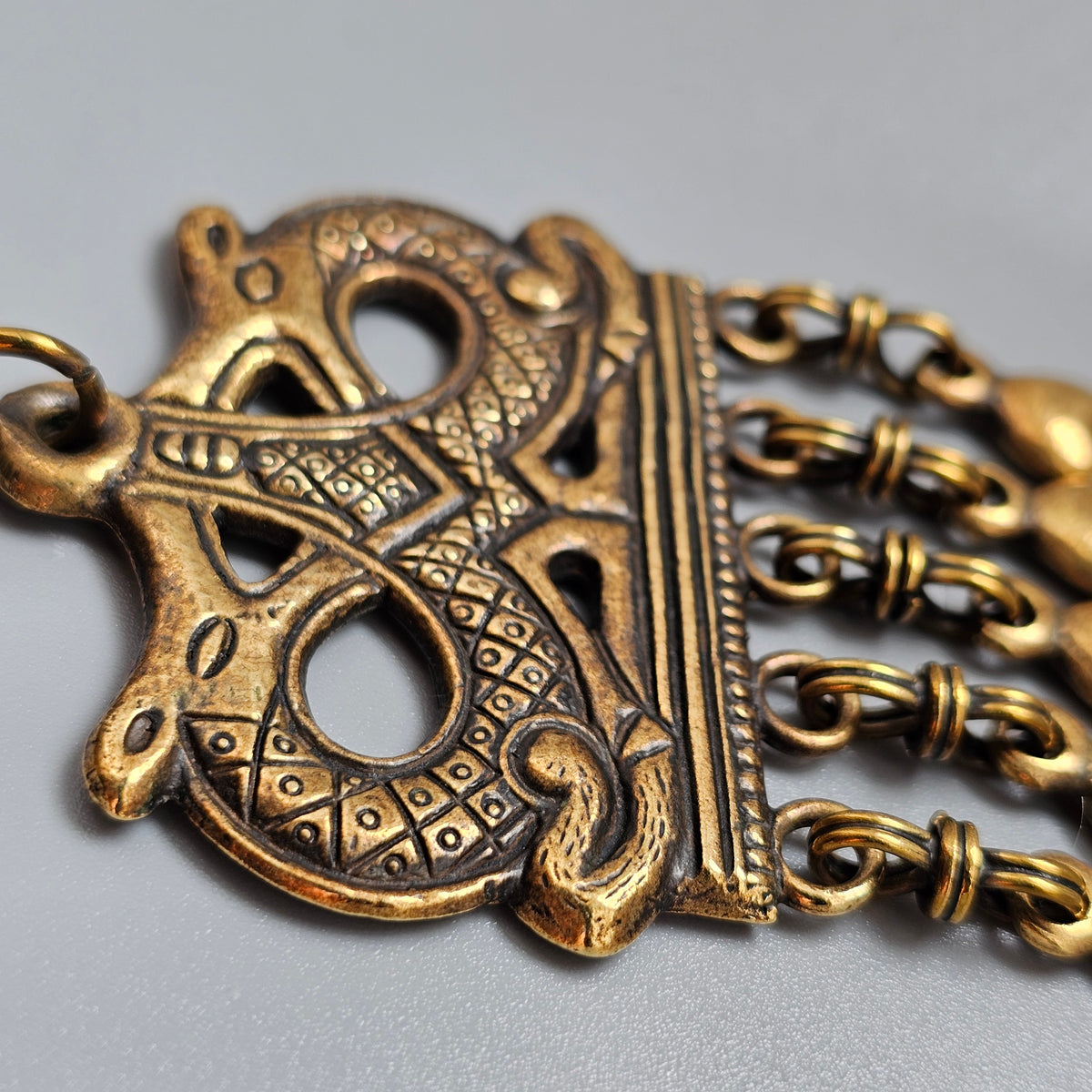 Vintage Kalevala Koru Bronze Viking Revival Necklace Finland