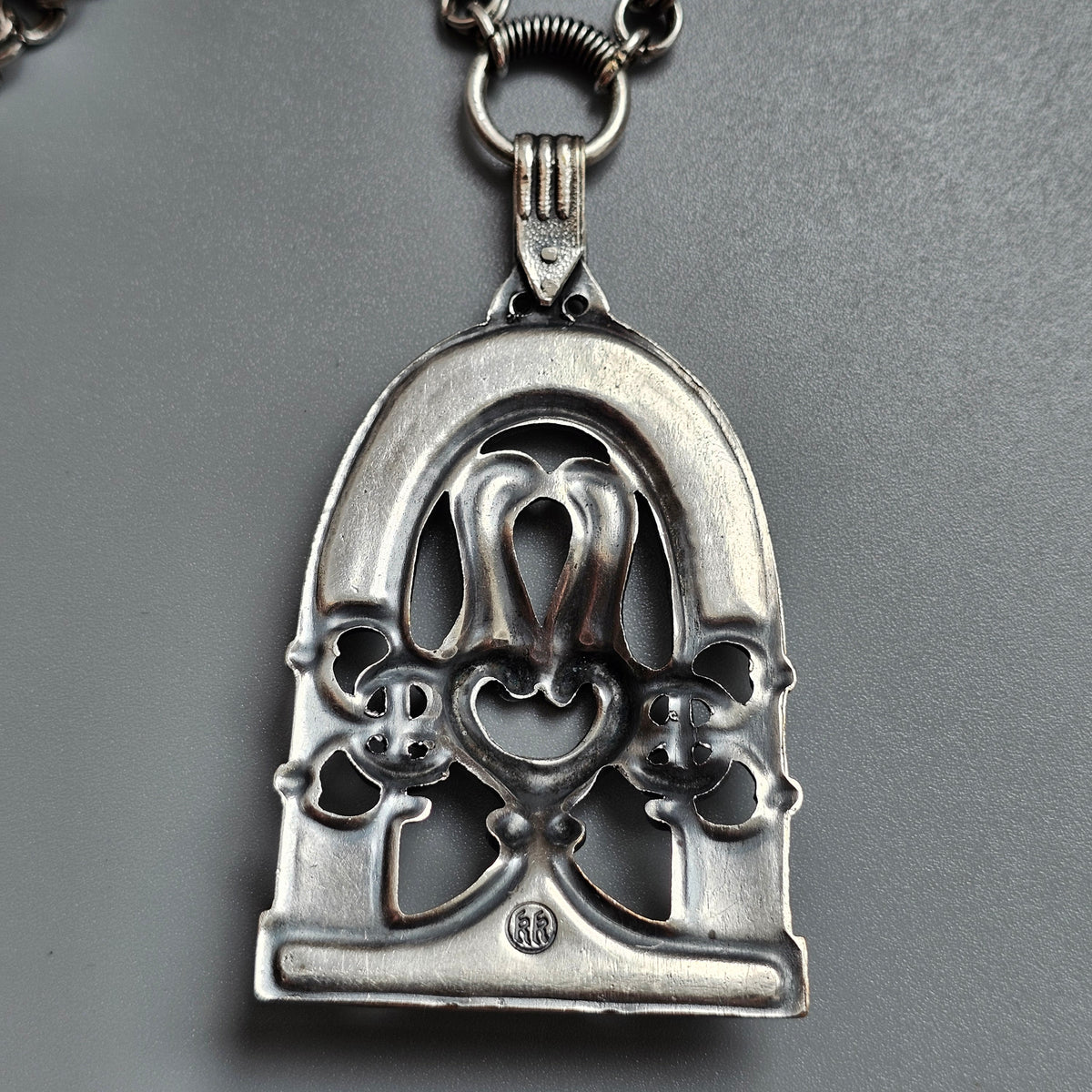 Vintage Kalevala Koru Ancient Finnish Silver Plated Pendant Necklace