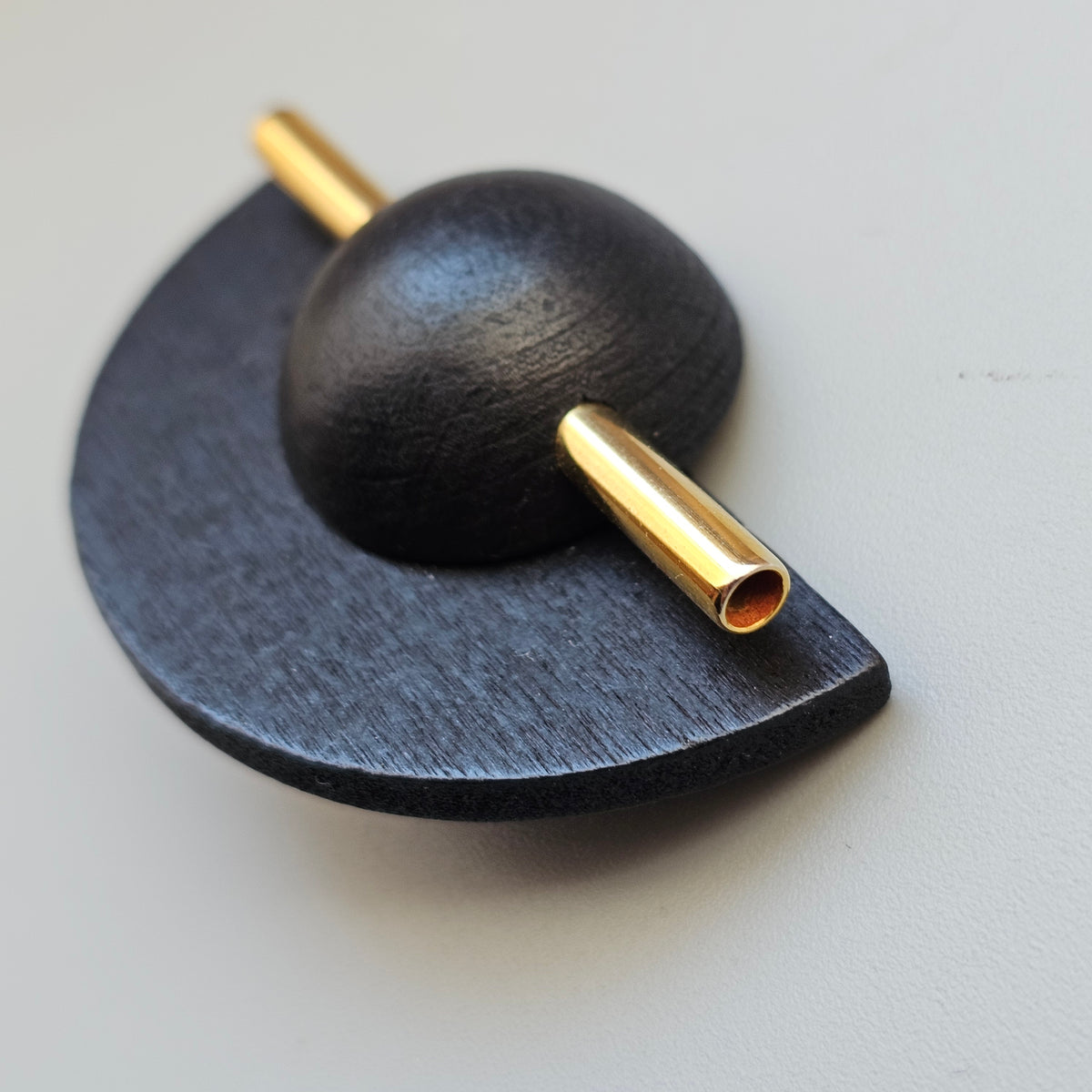 Vintage Aarikka Finland Black Wooden Brooch – LADY Modernist Scandinavian Design
