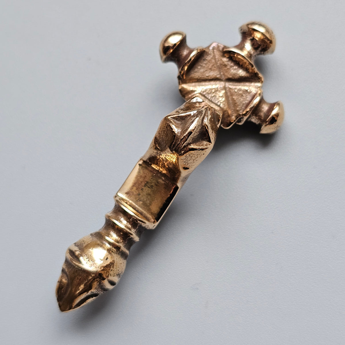 Vintage Stavanger Museum Norwegian Bronze Viking Replica Brooch