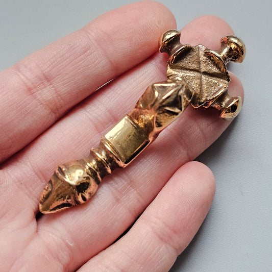 Vintage Stavanger Museum Norwegian Bronze Viking Replica Brooch