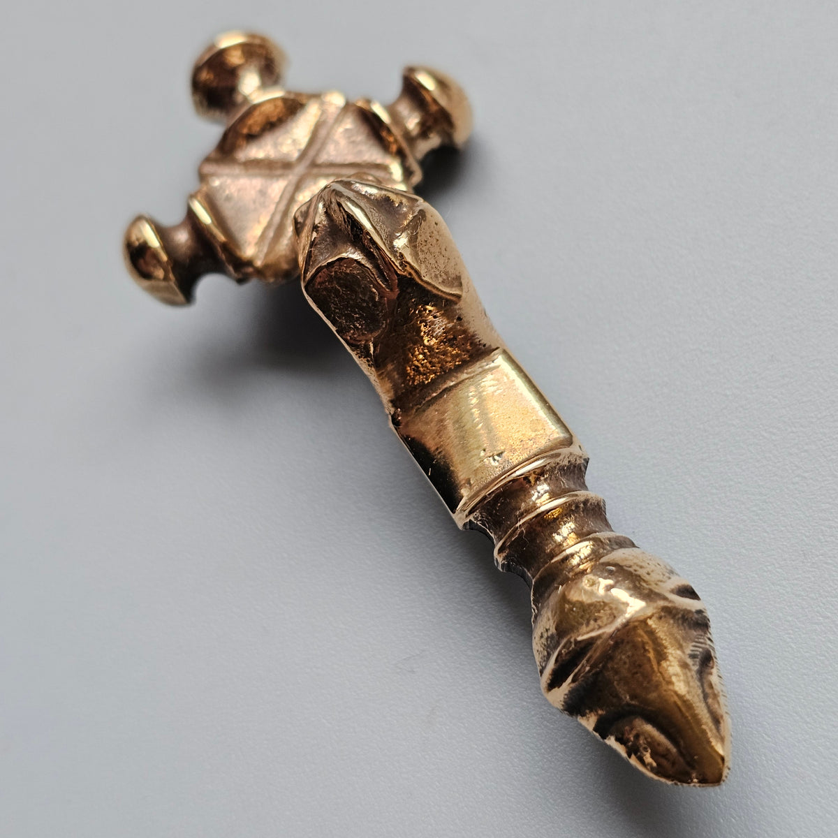 Vintage Stavanger Museum Norwegian Bronze Viking Replica Brooch