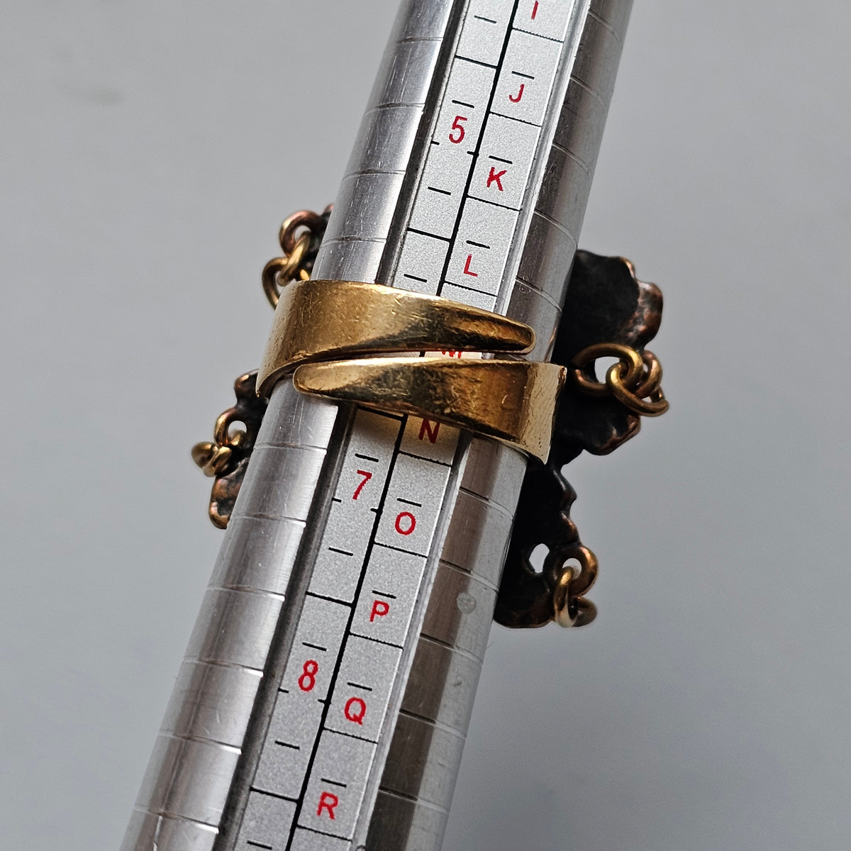 Vintage 1970s Pentti Sarpaneva Kaarna Finnish Bronze Brutalist Ring