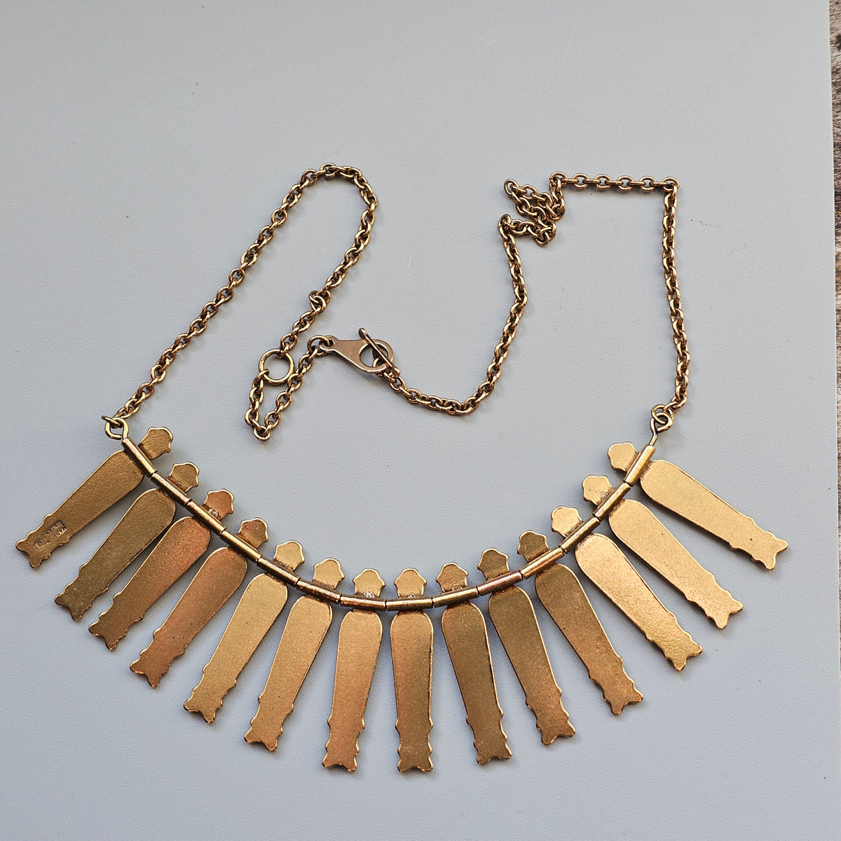 Vintage Kalevala Koru Bronze Nukkekääty Necklace Doll Chain Kirsti Ilvessalo