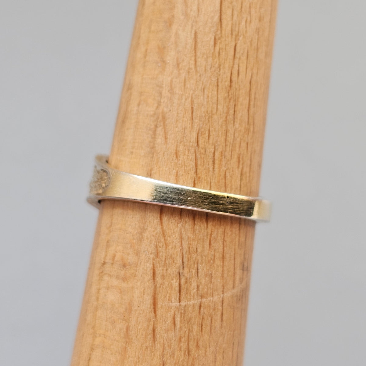 Contemporary Finnish Sterling Silver Diamond Ring Gold Plate Detail