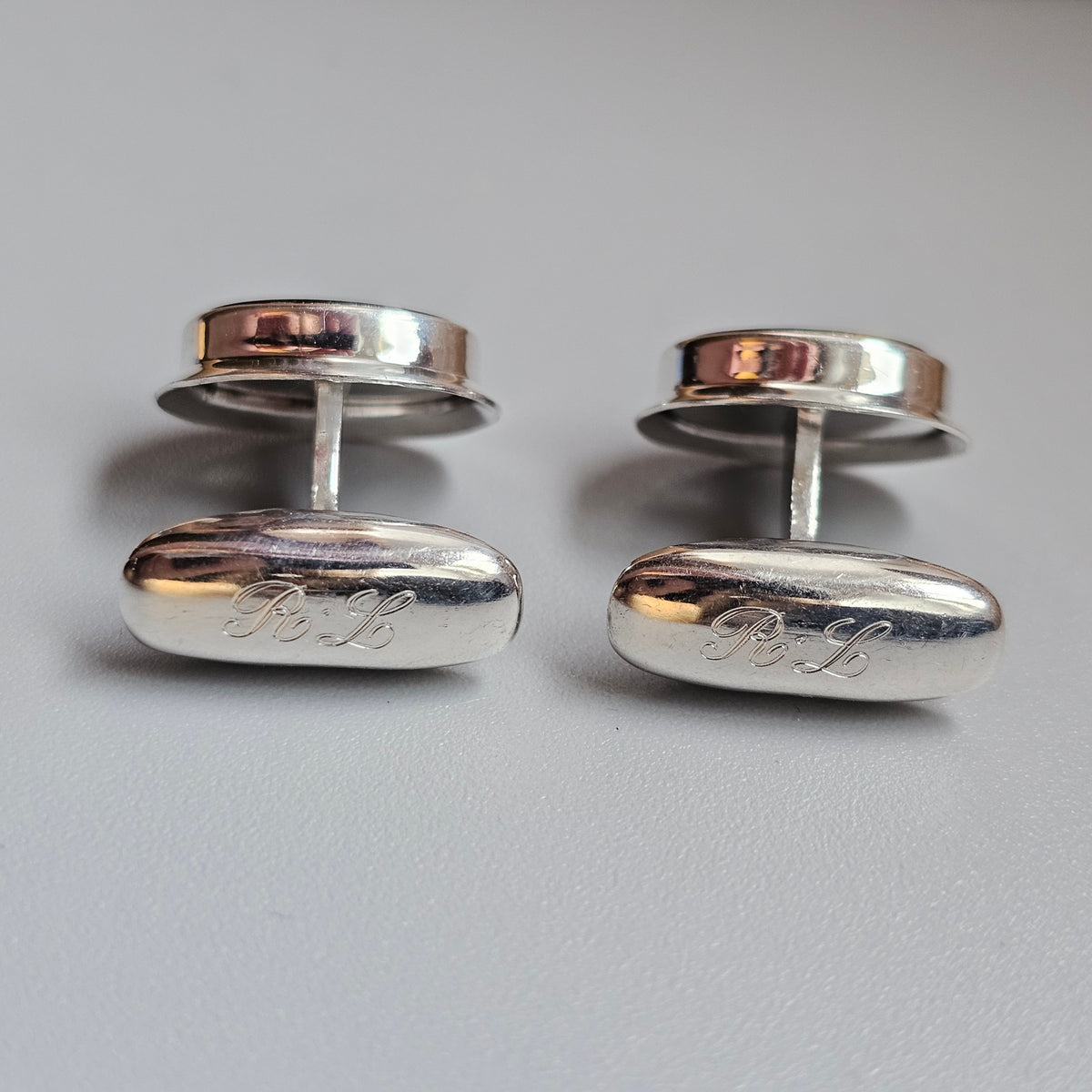 Vintage 1960s Martti Viikinniemi Finnish Silver Black Onyx Cufflinks 1966