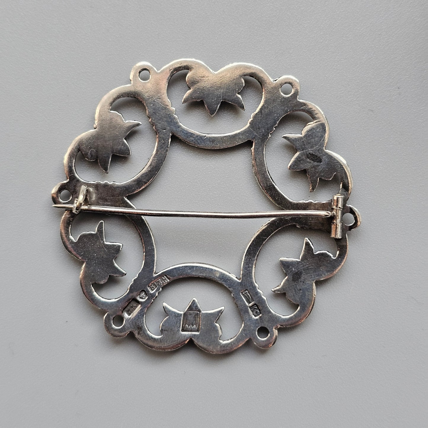 Rare Early Finnish Kalevala Koru Middle Ages Style Suotniemen Solki Silver Brooch 1930s 1939