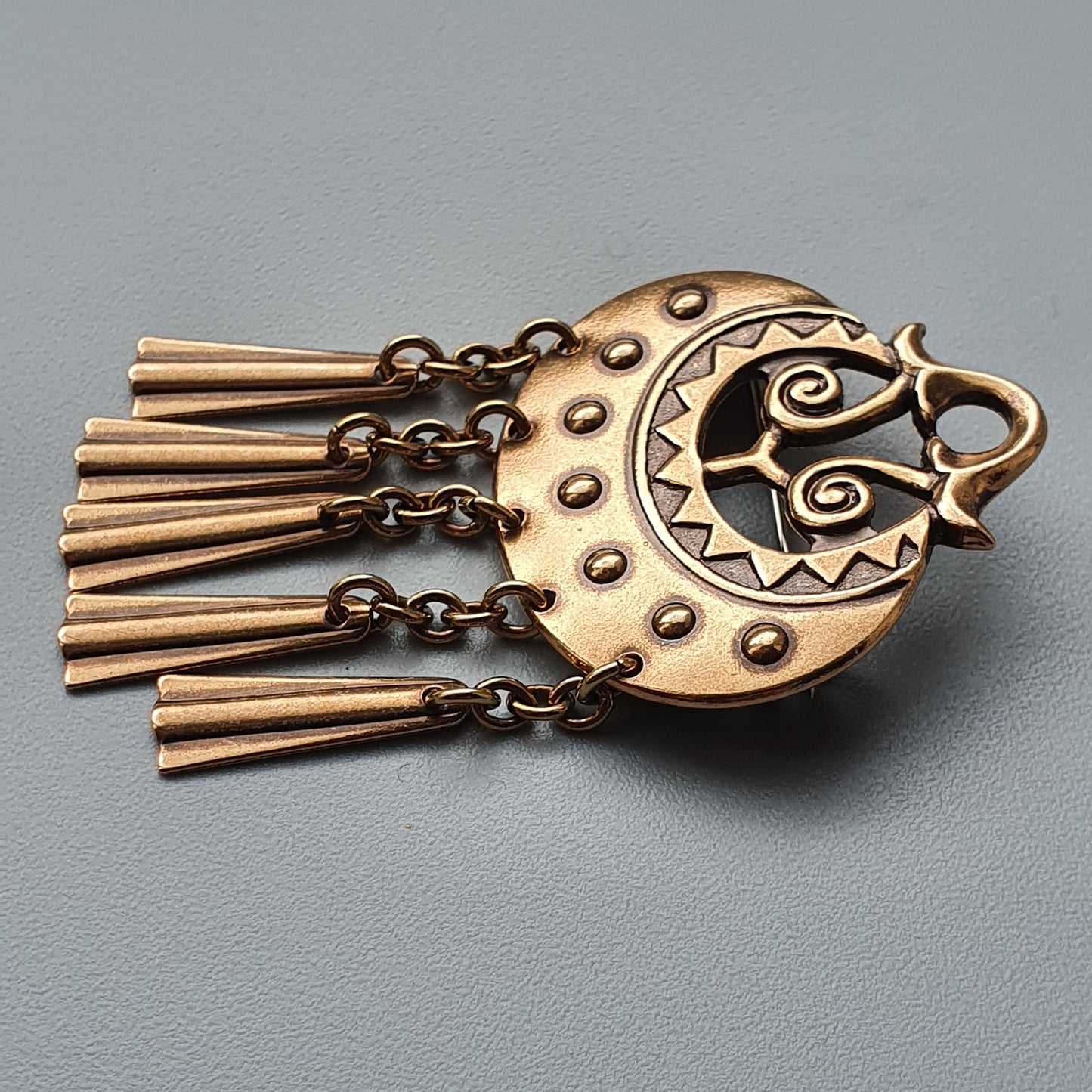 Kalevala Koru Moongoddess Bronze Brooch by Germund Paaer