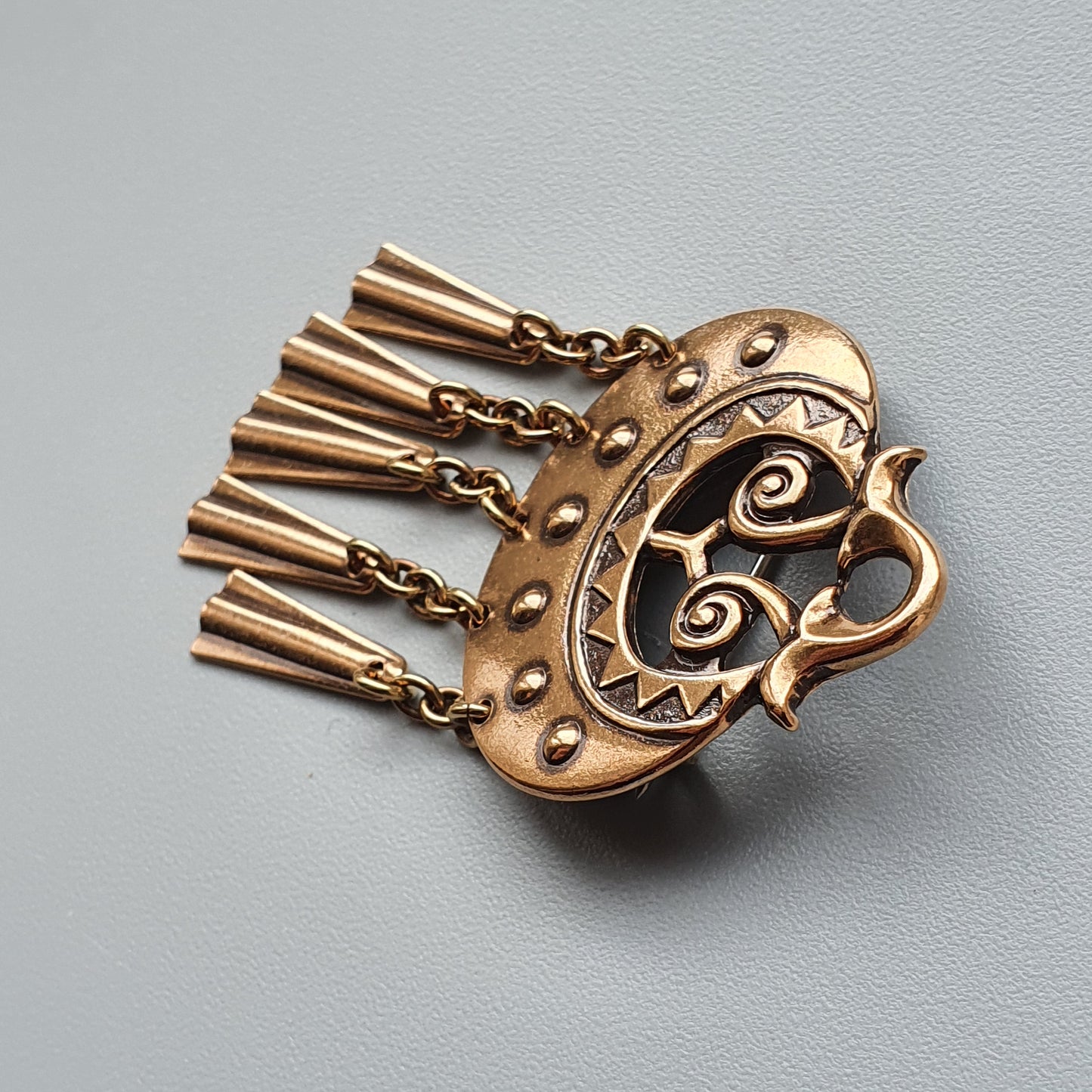 Kalevala Koru Moongoddess Bronze Brooch by Germund Paaer